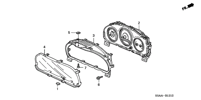CIVIC SEDAN METER COMPONENTS (NS) (VISTEON) (2)