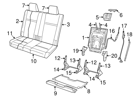 Journey REAR SEAT COMPONENTS