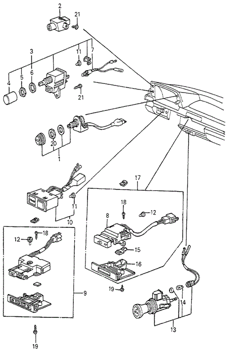 ELECTRICAL / EXHAUST / HEATER / FUEL/SWITCH for 1983 Honda ACCORD HATCHBACK #1