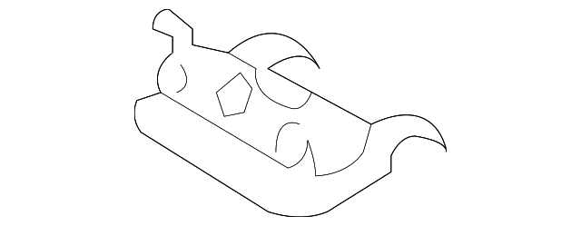 8P4-853-573-A Деталь DRIP CHANNEL RETAINER, LEFT