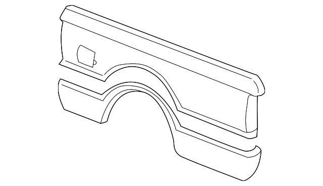15743757 Деталь SIDE PANEL, LEFT
