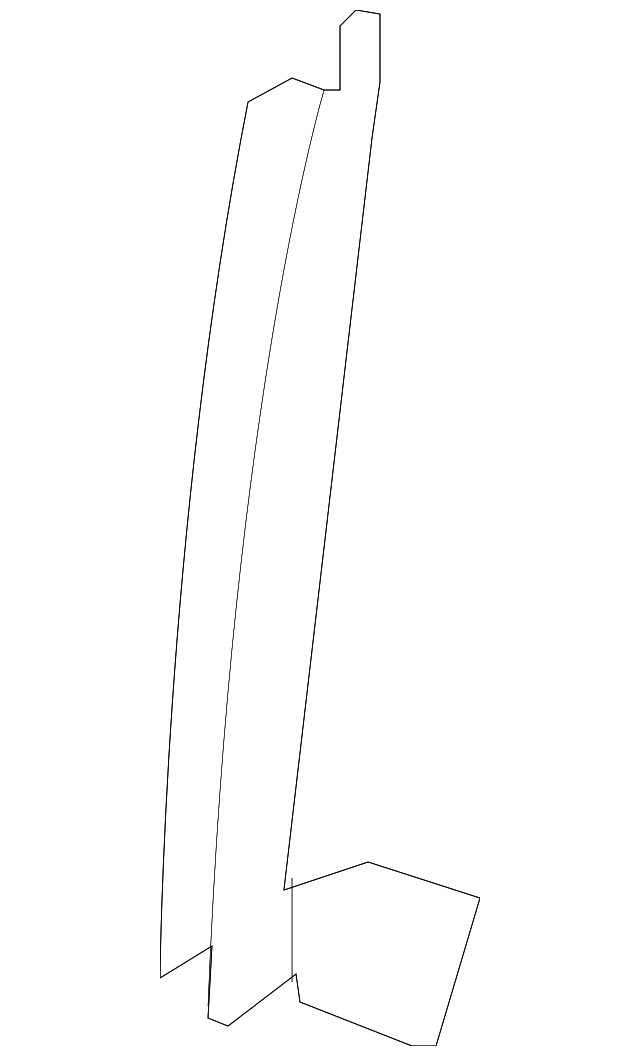 72231-SAA-003 Деталь SASH, R. FR. DOOR CENTER (LOWER)