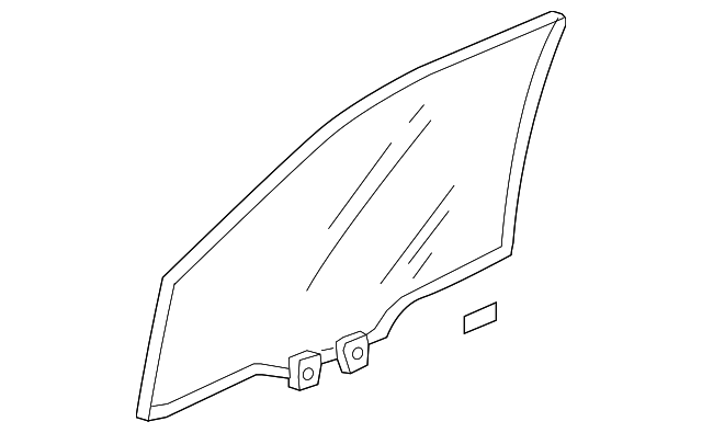 73350-SLN-A00 Деталь GLASS ASSY., L. FR. DOOR (GREEN) (NIPPON