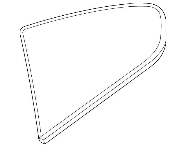 83306JL00A Деталь QUARTER GLASS, RIGHT