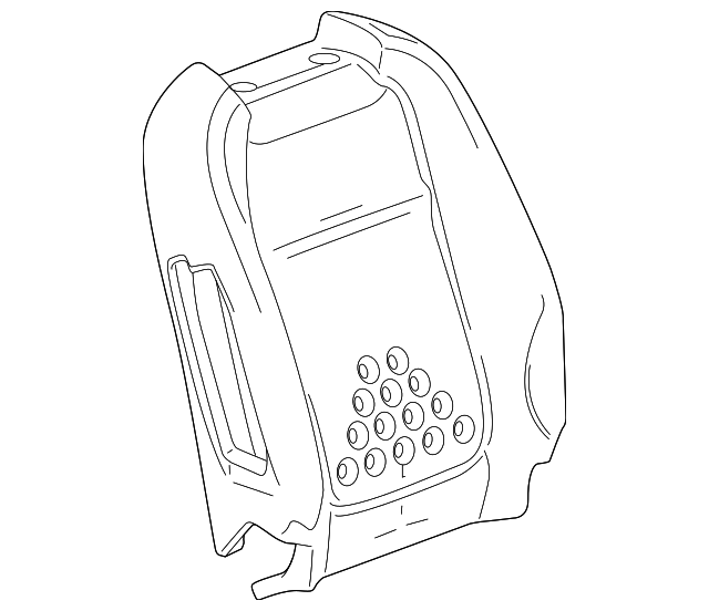 92293167 Деталь SEAT BACK PAD, RIGHT