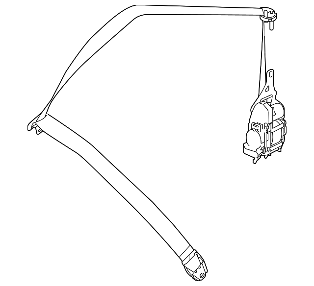 217-860-30-00-7M89 Деталь RETRACTOR ASSY, RIGHT