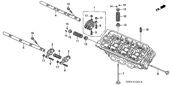 ENGINE/VALVE - ROCKER ARM (RR.) ('02-) for 2003 Honda ODYSSEY #1