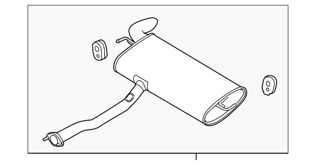 28700-3W910 Деталь MUFFLER