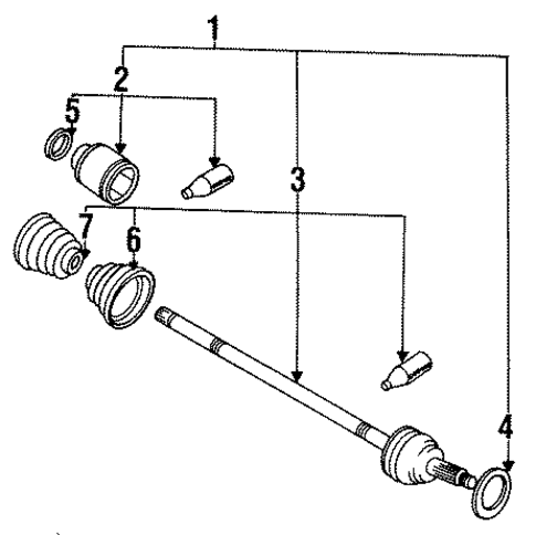 Legacy AXLE SHAFT