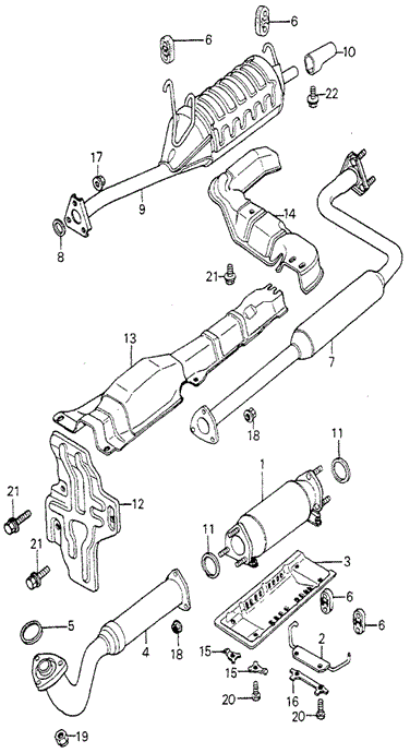 ELECTRICAL / EXHAUST / HEATER / FUEL/EXHAUST SYSTEM (2) for 1981 Honda ACCORD HATCHBACK #1