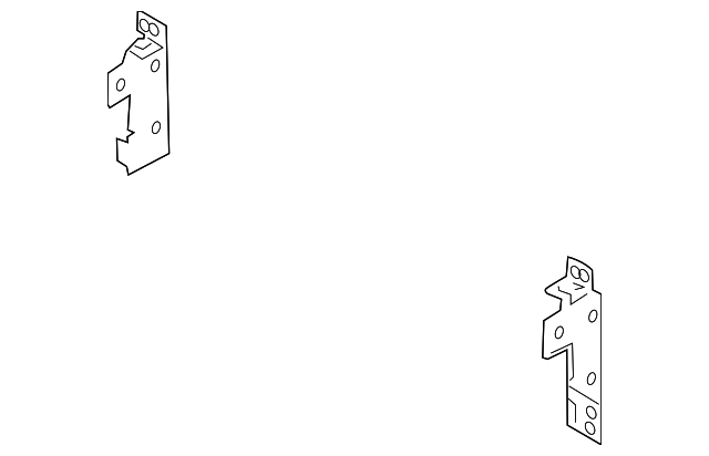 96165-3W000 Деталь RADIO BRACKET, LEFT