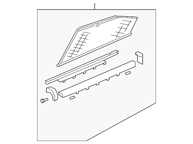 83780-SJA-A01ZC Деталь SUNSHADE ASSY., L. RR. SIDE *YR292L* (BE