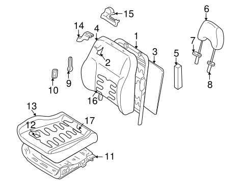Baja FRONT SEAT COMPONENTS