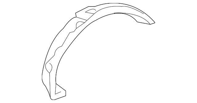 61631-21040 Деталь OUTER WHEELHOUSE, RIGHT