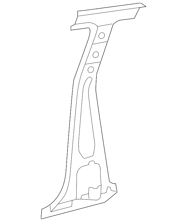 61042-21010 Деталь INNER PILLAR, LEFT