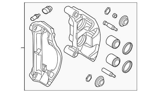 44001-1PA1A Деталь CALIPER, RIGHT