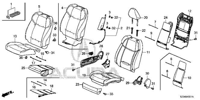 TLX FRONT SEAT (R.)