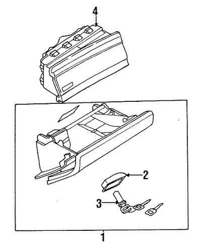 Cabriolet GLOVE BOX