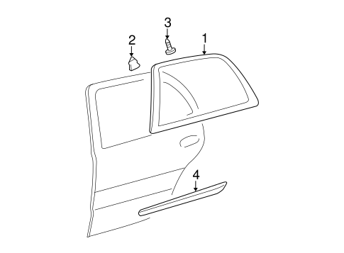 DTS EXTERIOR TRIM - REAR DOOR