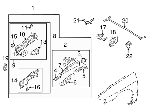 Protege STRUCTURAL COMPONENTS & RAILS