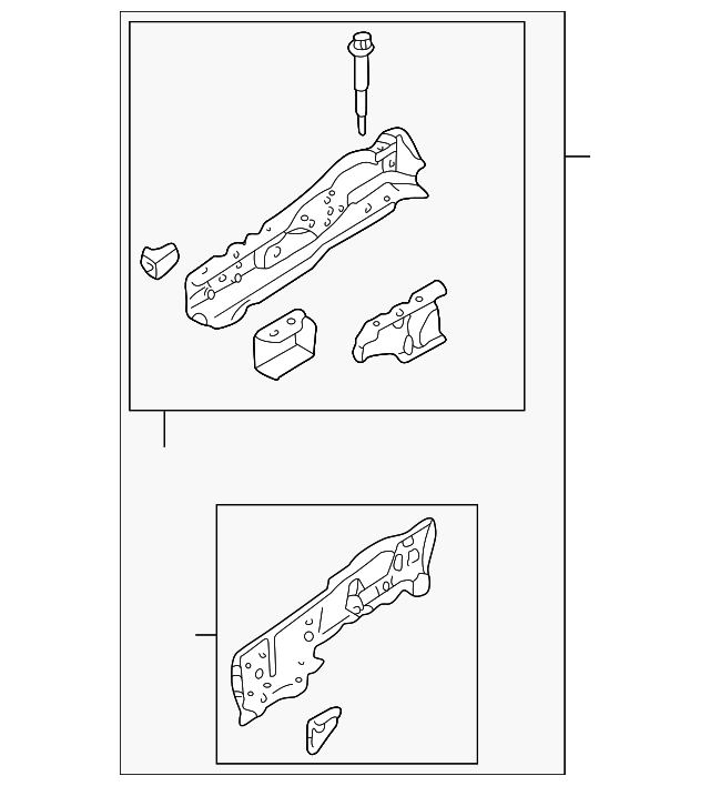 B25H-53-31XE Деталь LOWER RAIL ASSY, RIGHT