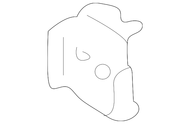 B25D-54-263 Деталь APRON ASSY GUSSET, LEFT