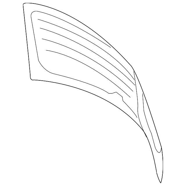 1K6-845-051-L Деталь LIFT GATE GLASS