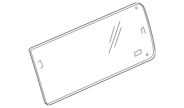 25913261 Деталь QTR GLASS, LEFT