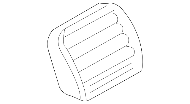 97430-25001-CA AIR VENT GRILLE, LEFT