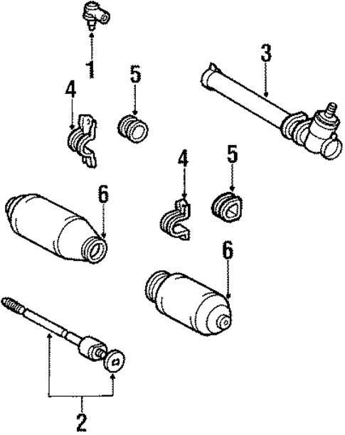 Tercel STEERING GEAR & LINKAGE 2