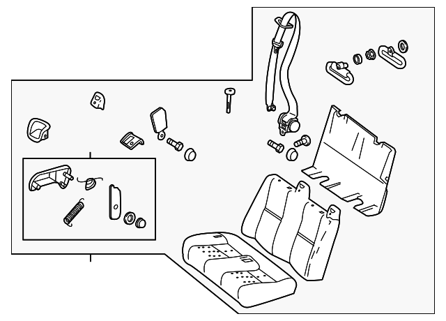 00095001689J86 Деталь SEAT ASSY