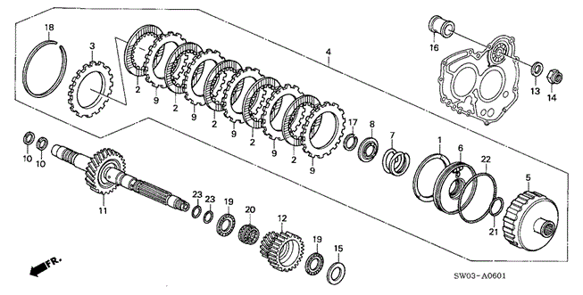 NSX AT SECONDARY SHAFT