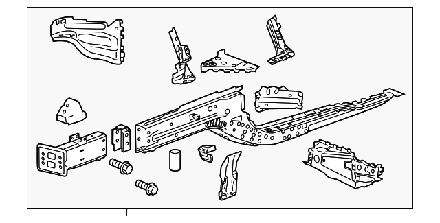 23101298 Деталь LOWER RAIL ASSY, RIGHT
