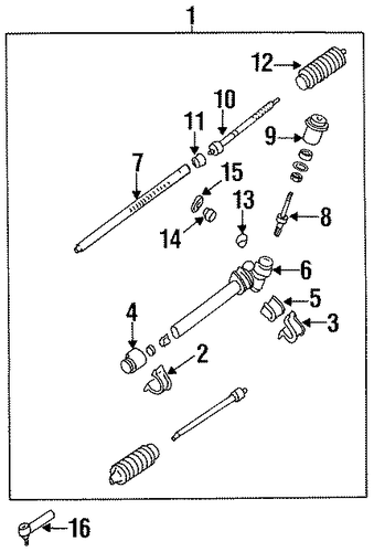 Sephia STEERING GEAR & LINKAGE 6