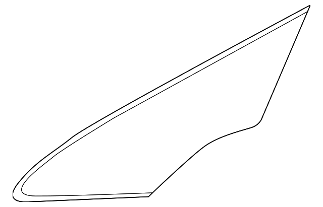 76821-3NA0A Деталь FIXED GLASS, LEFT