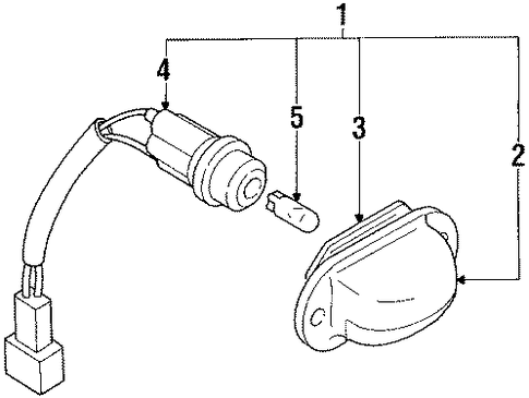 MX-6 LICENSE LAMPS