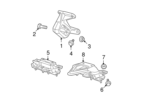Dakota ENGINE & TRANS MOUNTING