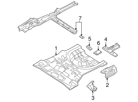 Elantra REAR FLOOR & RAILS