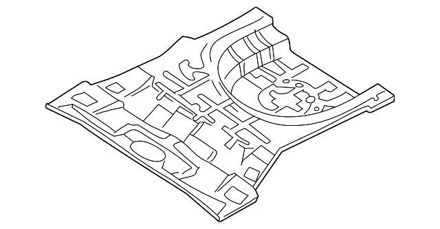 65511-2D510 Деталь REAR FLOOR PAN