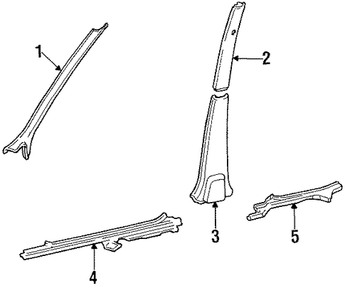 Colt INTERIOR TRIM - PILLARS