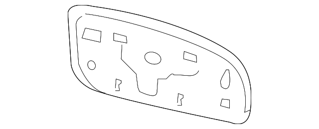 96366JK60B Деталь MIRROR GLASS, LEFT