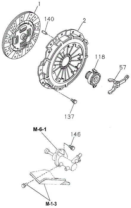 TRANSMISSION - MANUAL/MT CLUTCH for 1995 Honda PASSPORT #1