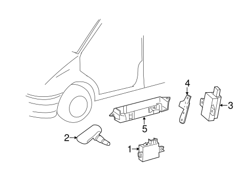 Sprinter 3500 TIRE PRESSURE MONITOR COMPONENTS