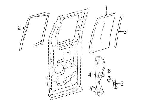 F-150 GLASS - REAR DOOR