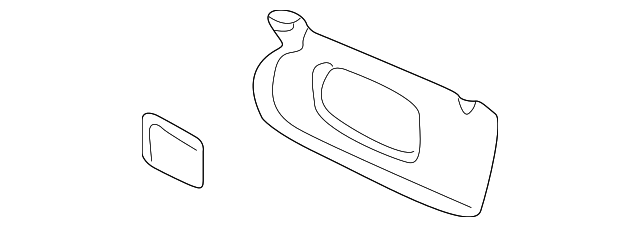 15807610 SUNVISOR, LEFT