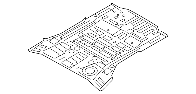 65512-1U020 Деталь REAR FLOOR PAN