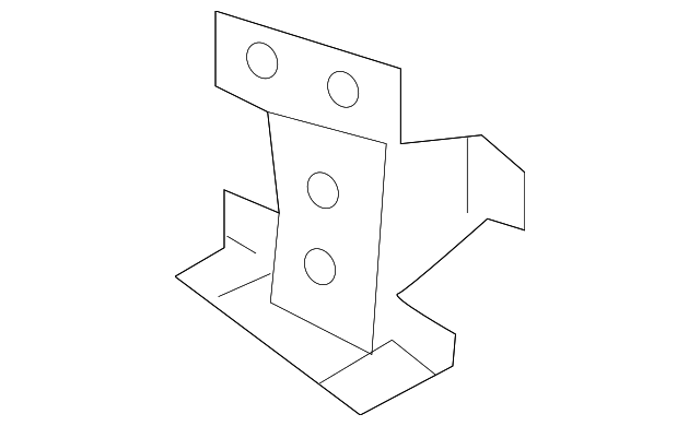 65652-2P010 Деталь REAR PANEL REINFORCEMENT, LEFT