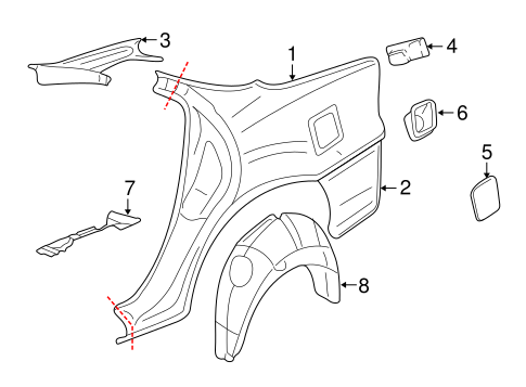 Impala QUARTER PANEL & COMPONENTS