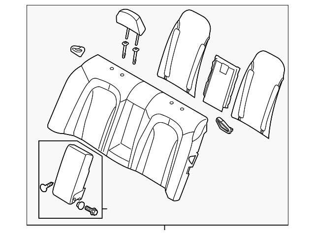 89300-4U010AK8 Деталь SEAT BACK ASSY
