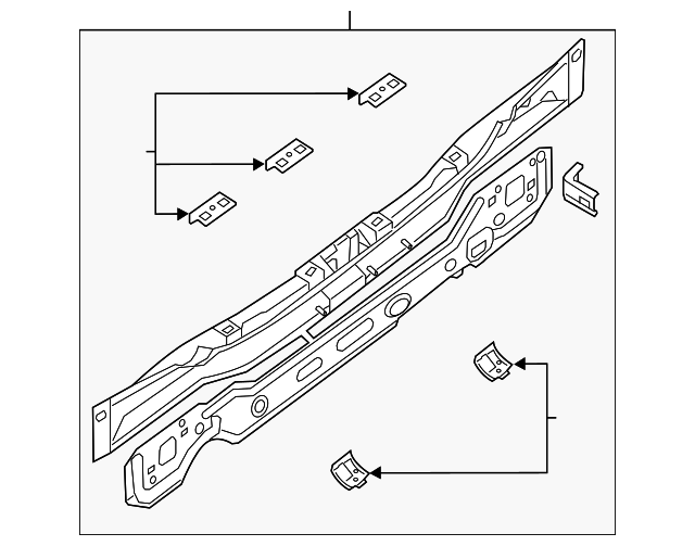 G9110-3SGMA Деталь REAR BODY PANEL
